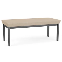 Mason Street Steel 2 Seat Bench In Premium Upholstery