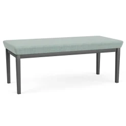 Mason Street Steel 2 Seat Bench In Premium Upholstery