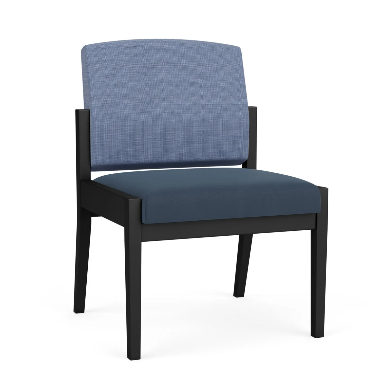 Mason Street Steel Armless Guest Chair In Premium Upholstery