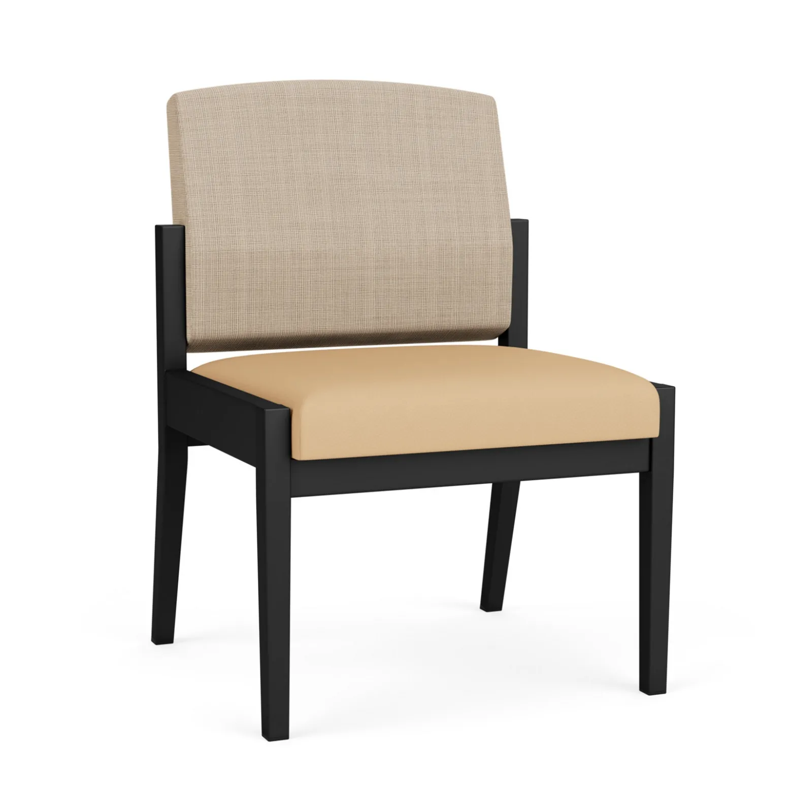 Mason Street Steel Armless Guest Chair In Premium Upholstery