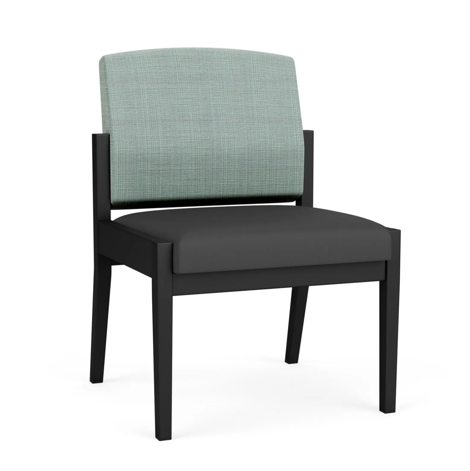 Mason Street Steel Armless Guest Chair In Premium Upholstery