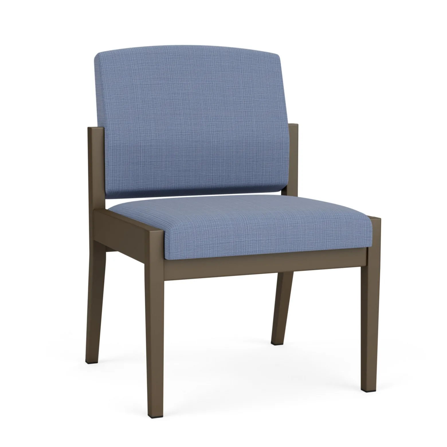 Mason Street Steel Armless Guest Chair In Premium Upholstery
