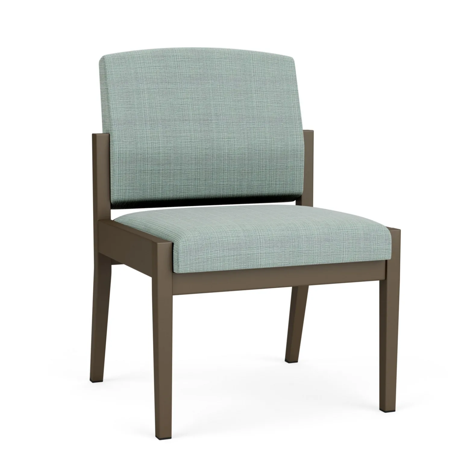 Mason Street Steel Armless Guest Chair In Premium Upholstery