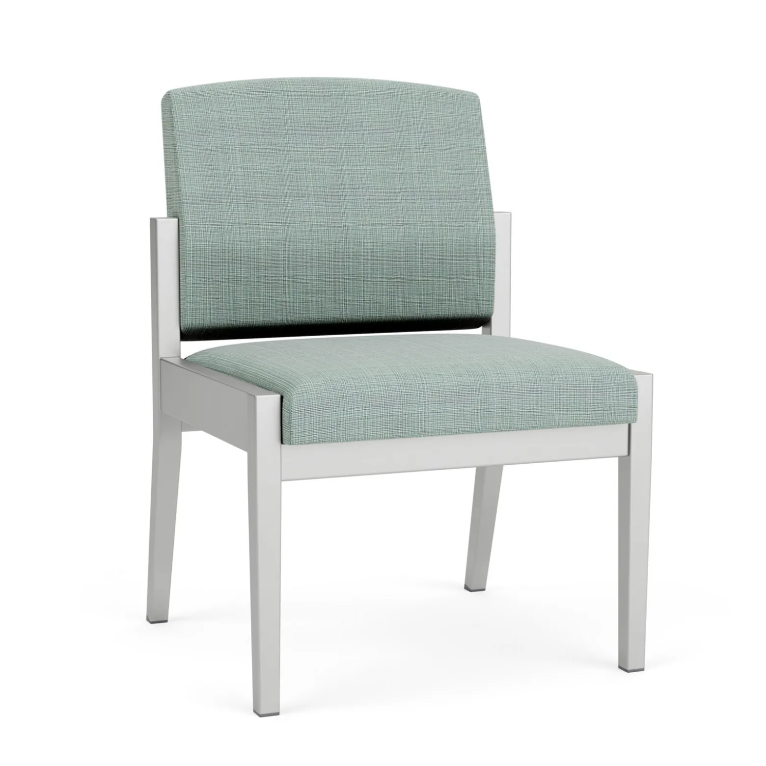 Mason Street Steel Armless Guest Chair In Premium Upholstery