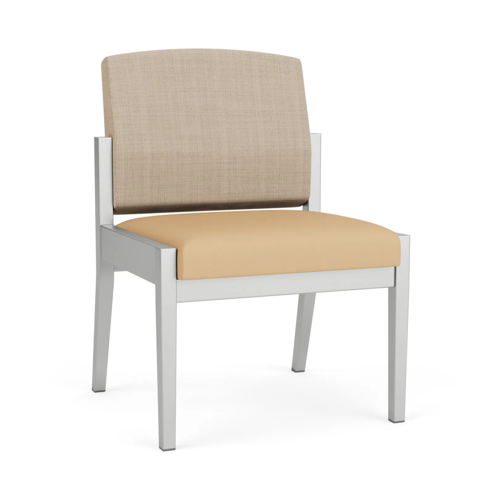 Mason Street Steel Armless Guest Chair In Premium Upholstery