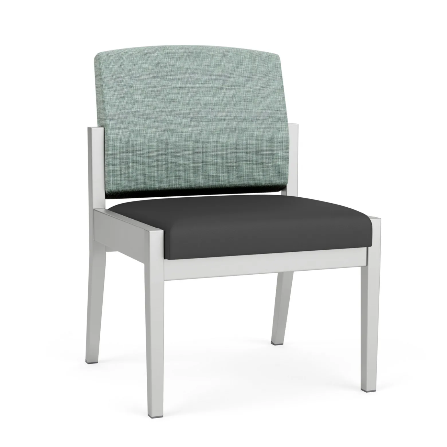 Mason Street Steel Armless Guest Chair In Premium Upholstery