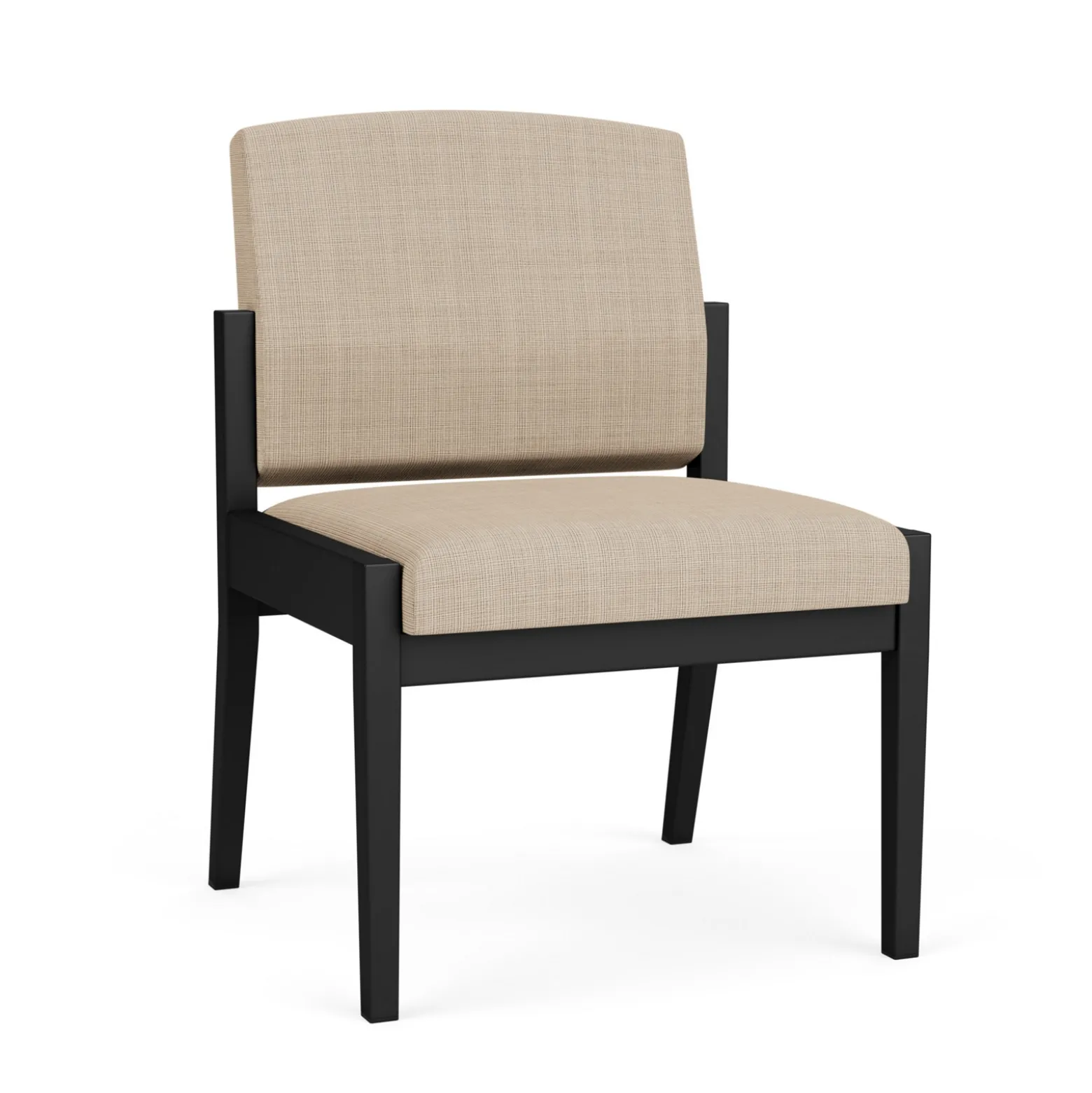 Mason Street Steel Armless Guest Chair In Premium Upholstery