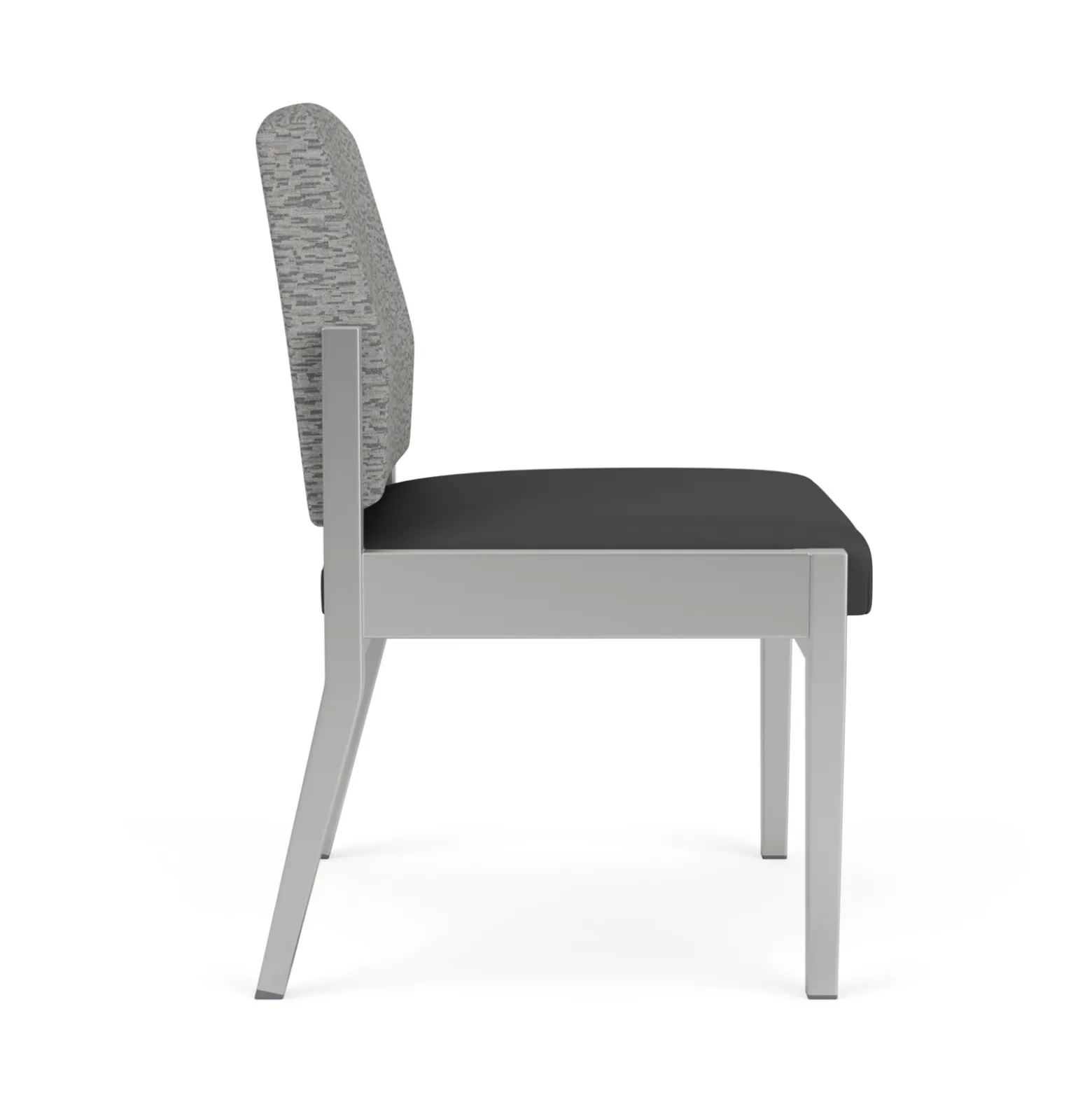 Mason Street Steel Armless Guest Chair In Standard Upholstery