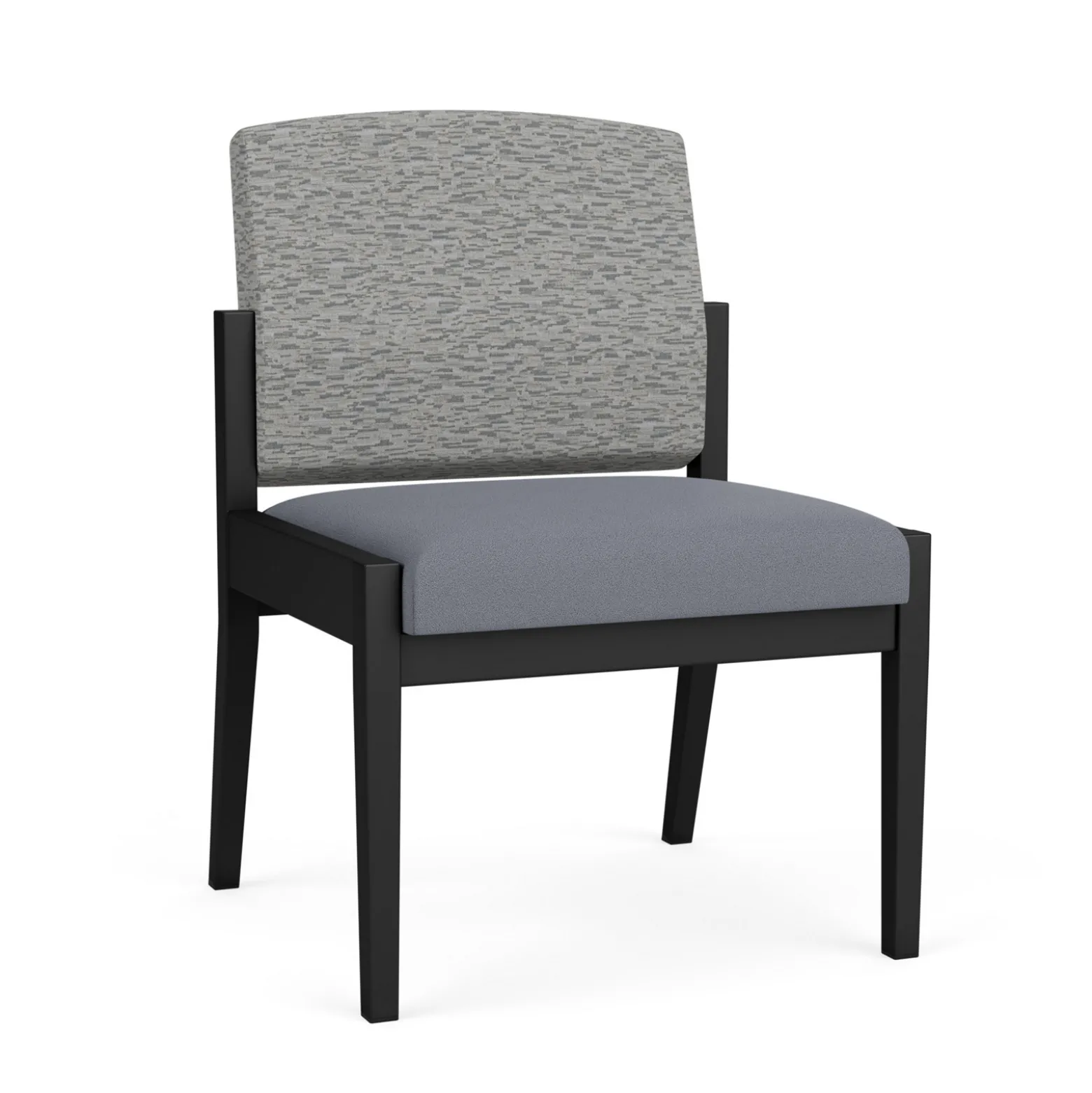 Mason Street Steel Armless Guest Chair In Standard Upholstery