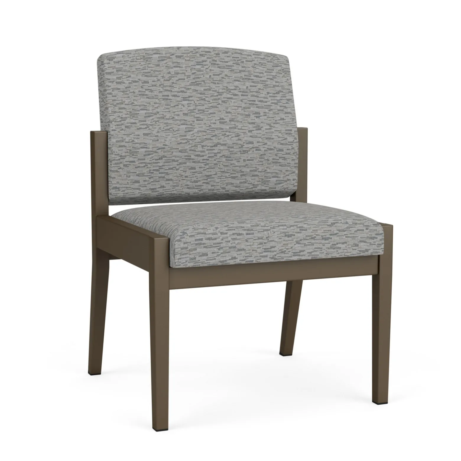 Mason Street Steel Armless Guest Chair In Standard Upholstery