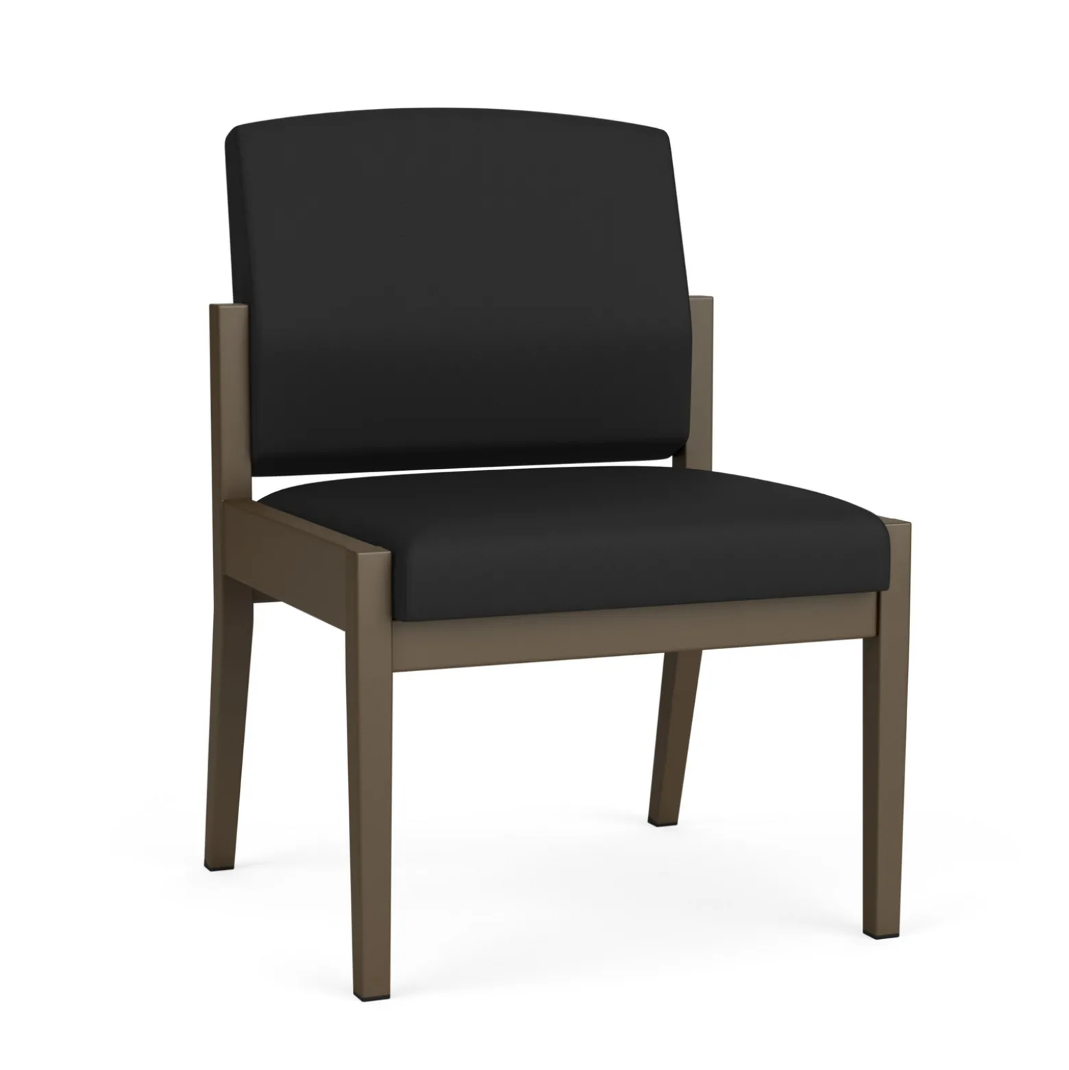 Mason Street Steel Armless Guest Chair In Standard Upholstery