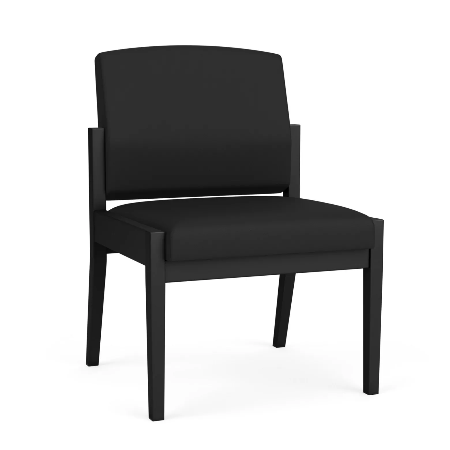 Mason Street Steel Armless Guest Chair In Standard Upholstery