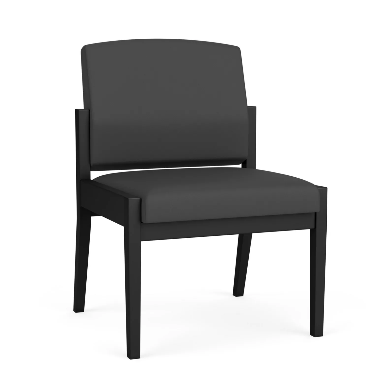 Mason Street Steel Armless Guest Chair In Standard Upholstery