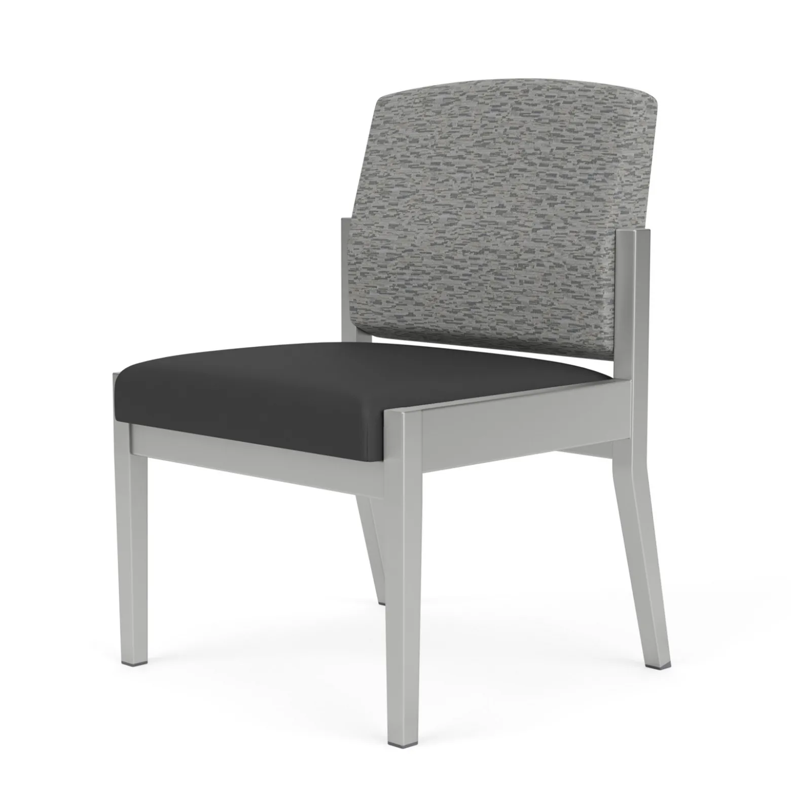 Mason Street Steel Armless Guest Chair In Standard Upholstery