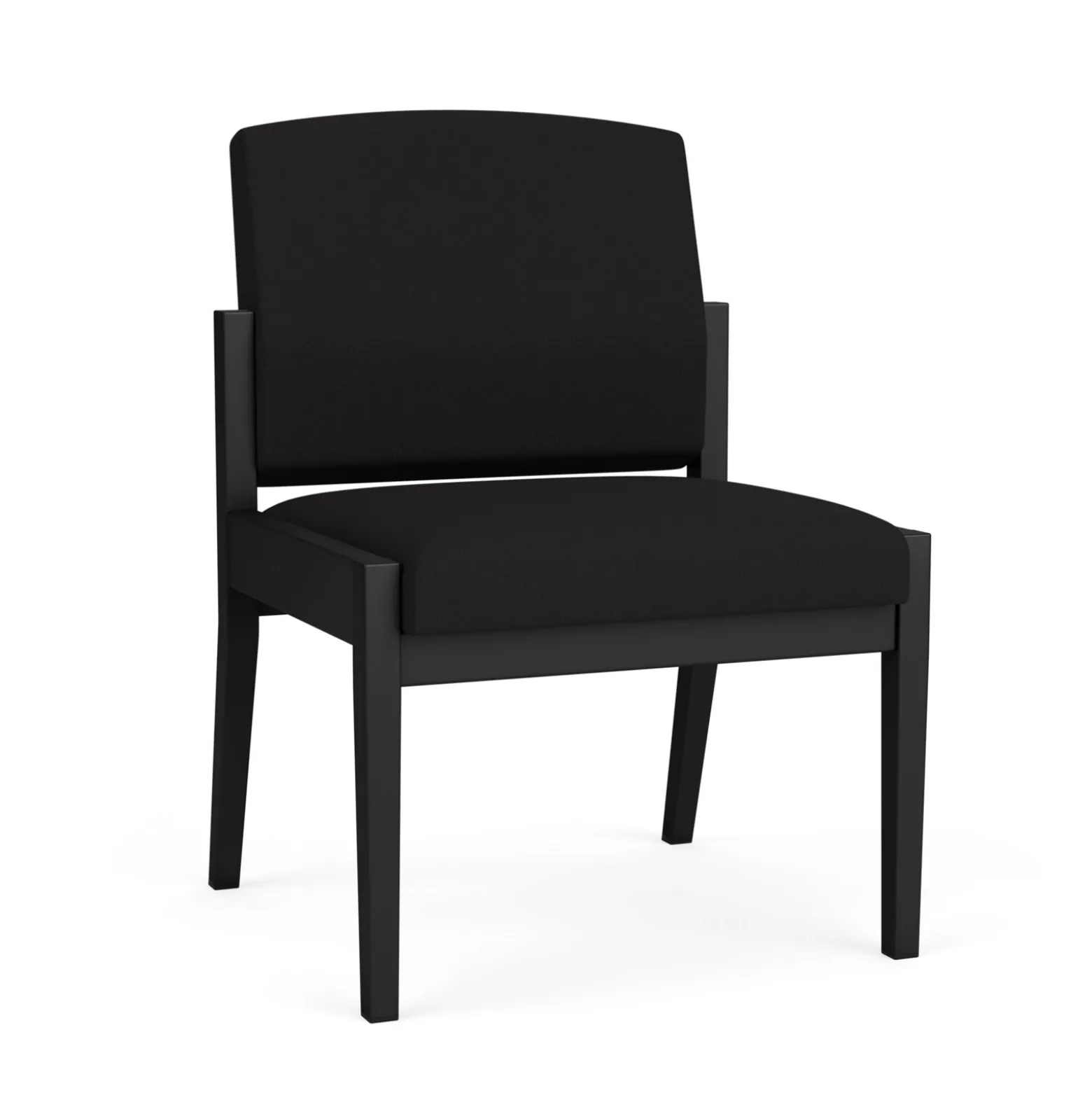Mason Street Steel Armless Guest Chair In Standard Upholstery