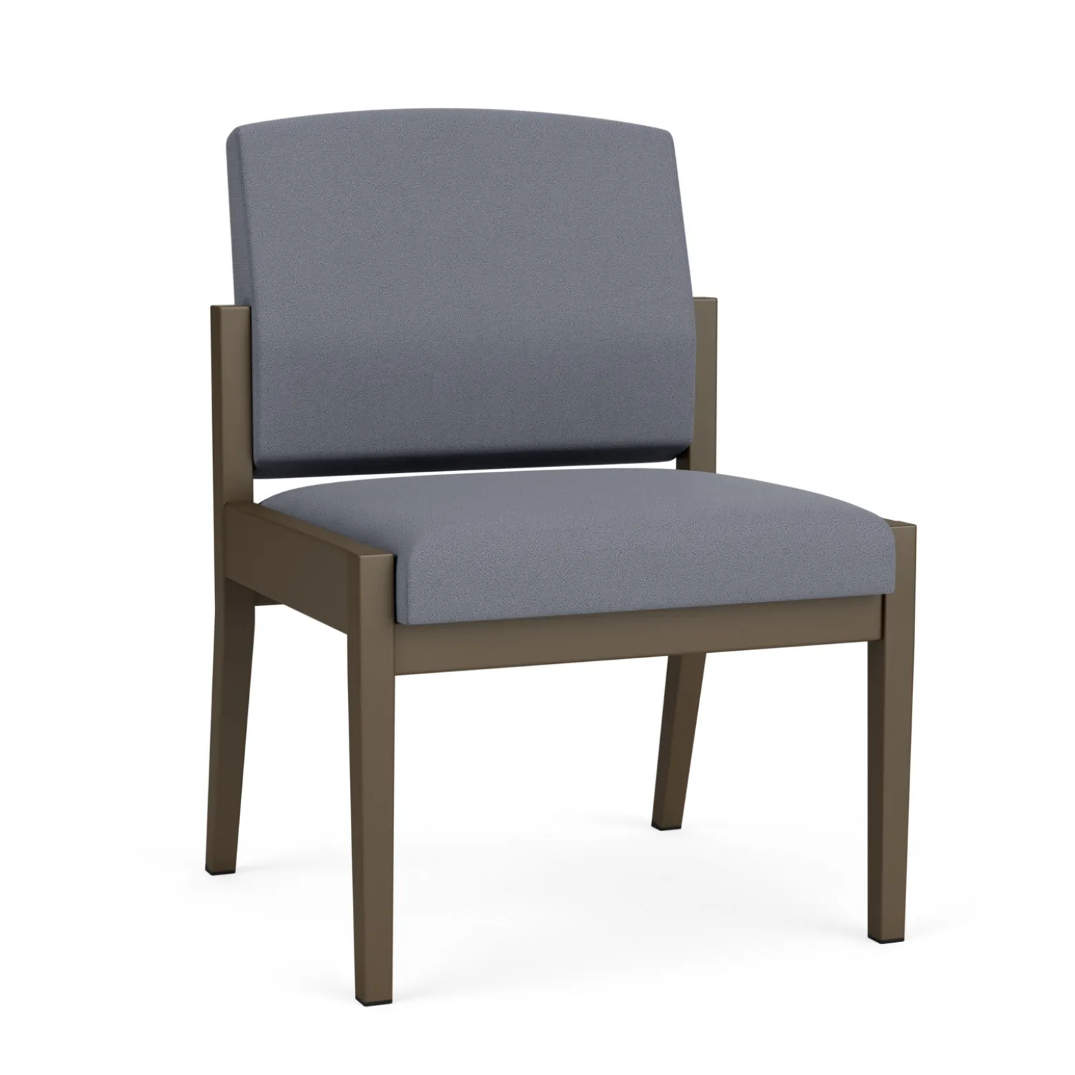 Mason Street Steel Armless Guest Chair In Standard Upholstery