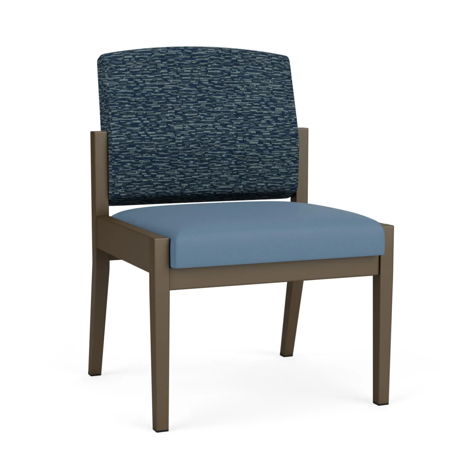 Mason Street Steel Armless Guest Chair In Standard Upholstery