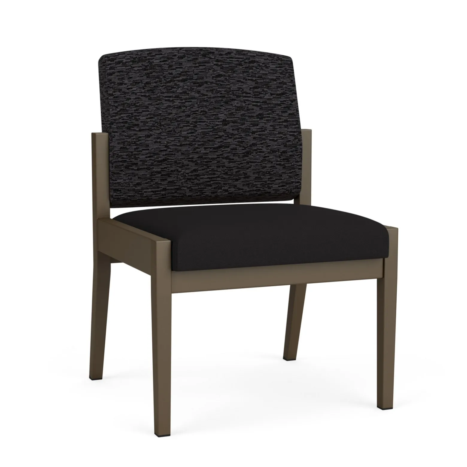 Mason Street Steel Armless Guest Chair In Standard Upholstery