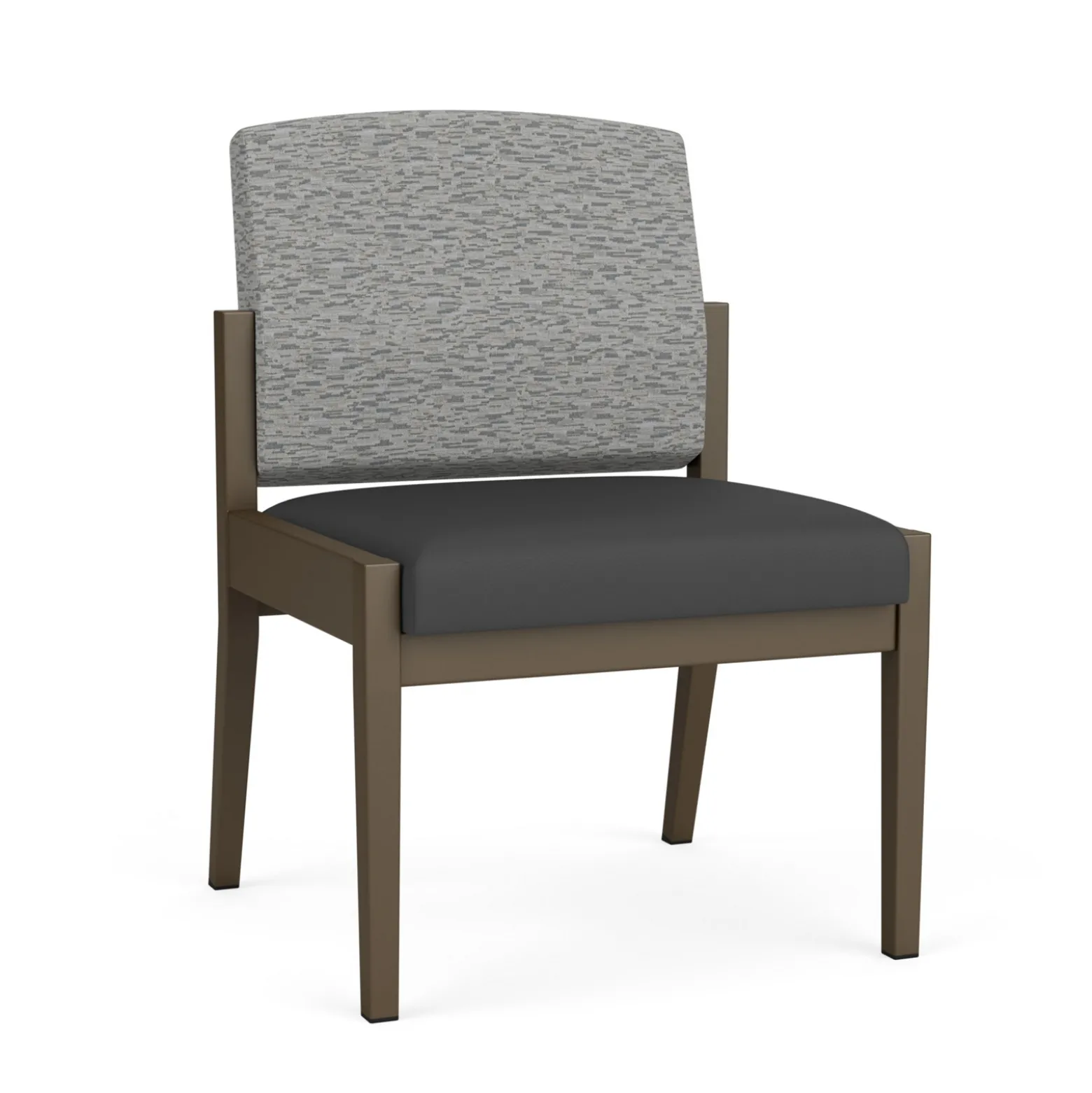 Mason Street Steel Armless Guest Chair In Standard Upholstery