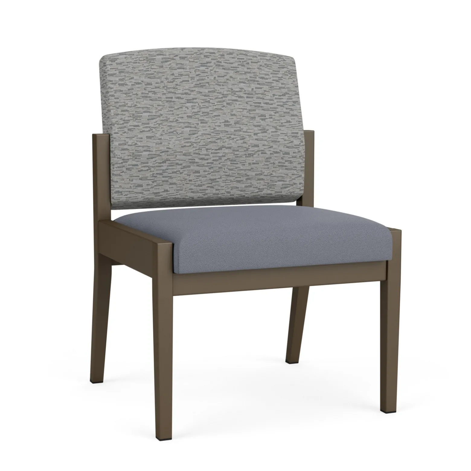 Mason Street Steel Armless Guest Chair In Standard Upholstery