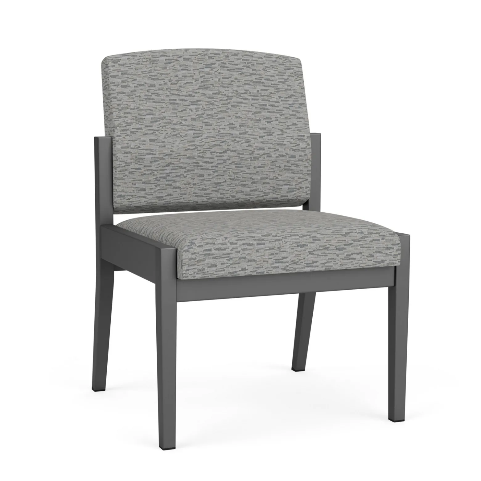 Mason Street Steel Armless Guest Chair In Standard Upholstery