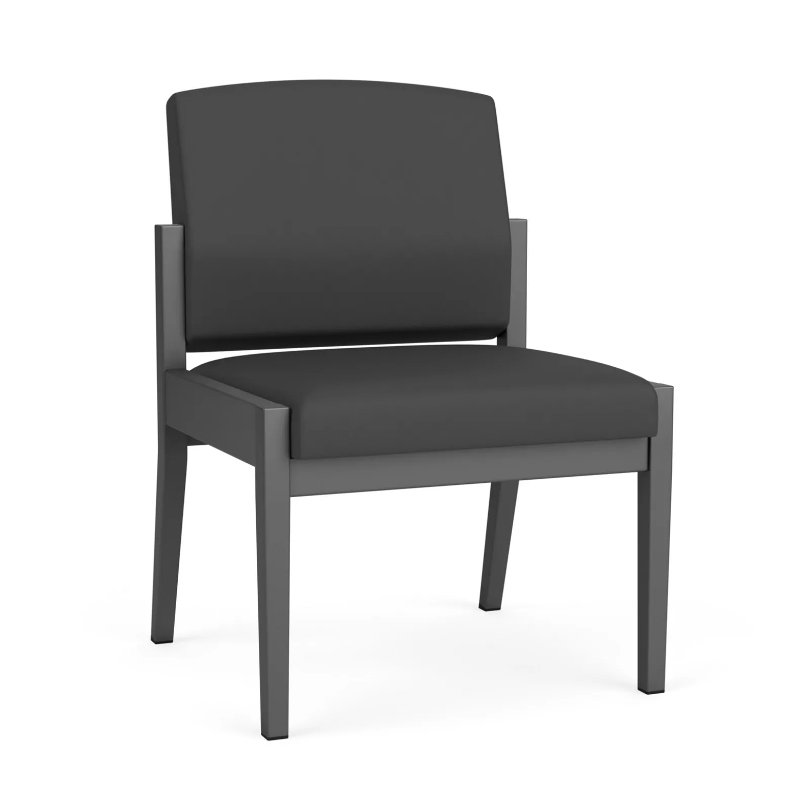 Mason Street Steel Armless Guest Chair In Standard Upholstery