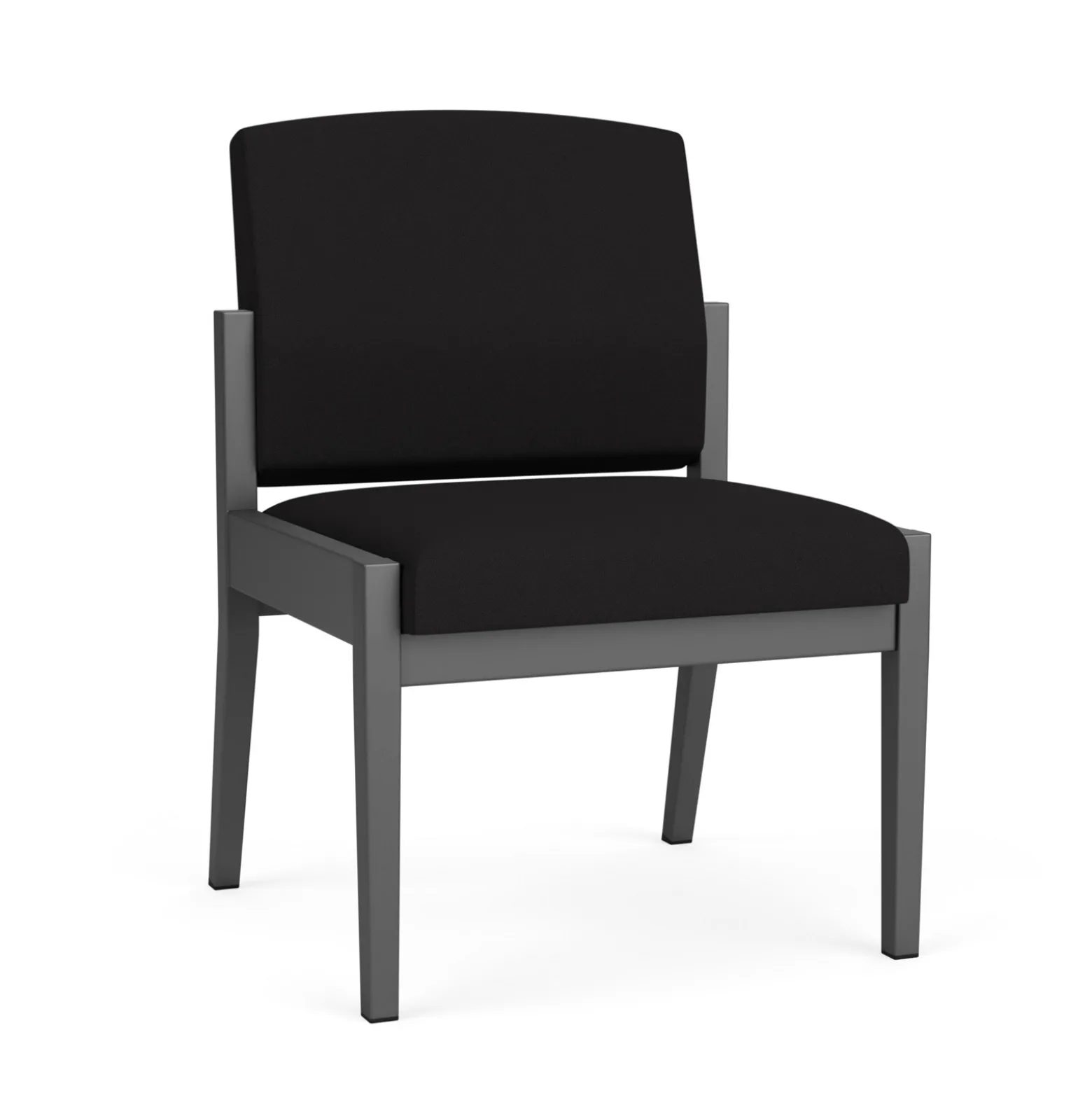 Mason Street Steel Armless Guest Chair In Standard Upholstery
