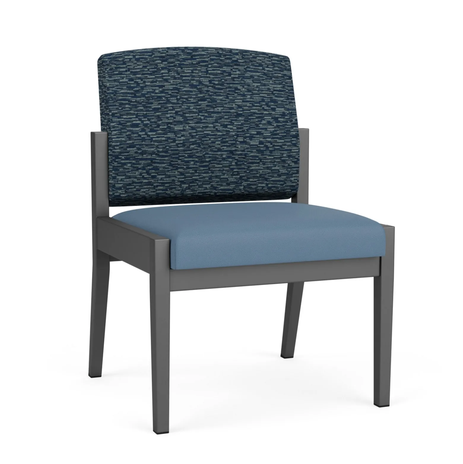 Mason Street Steel Armless Guest Chair In Standard Upholstery