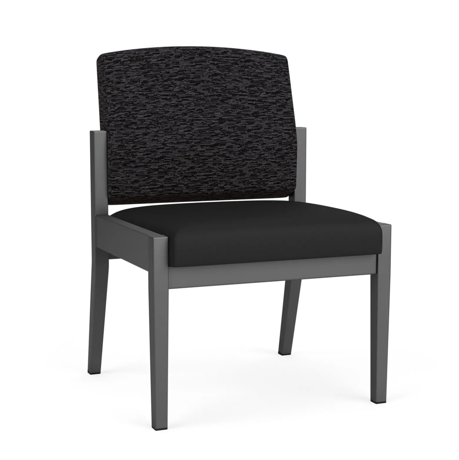 Mason Street Steel Armless Guest Chair In Standard Upholstery