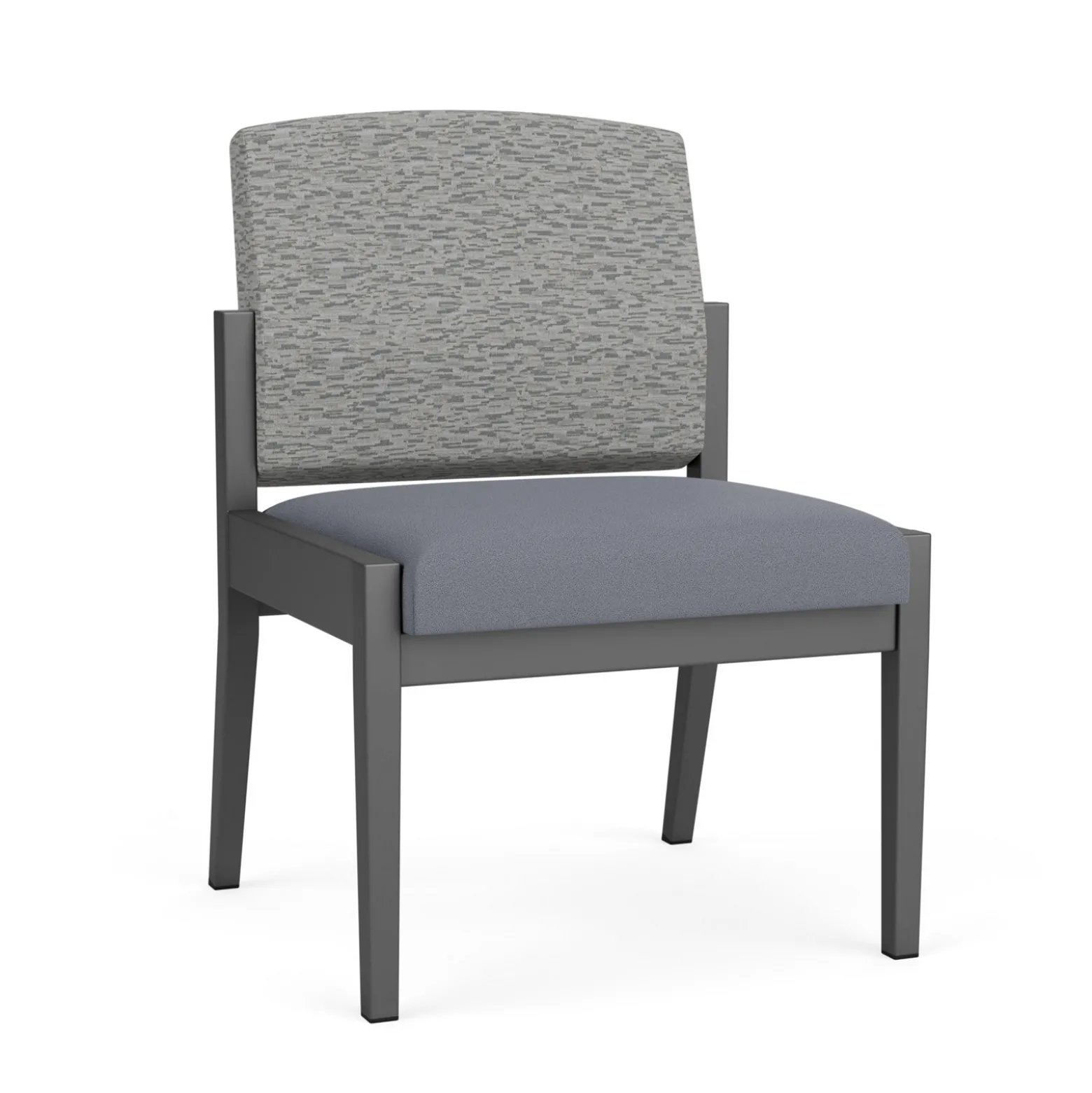 Mason Street Steel Armless Guest Chair In Standard Upholstery
