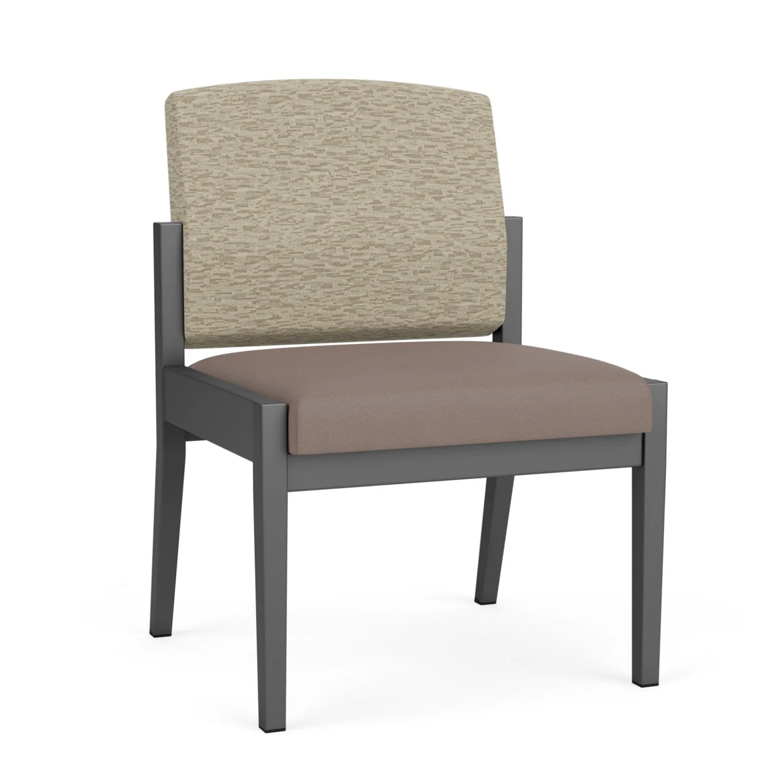 Mason Street Steel Armless Guest Chair In Standard Upholstery