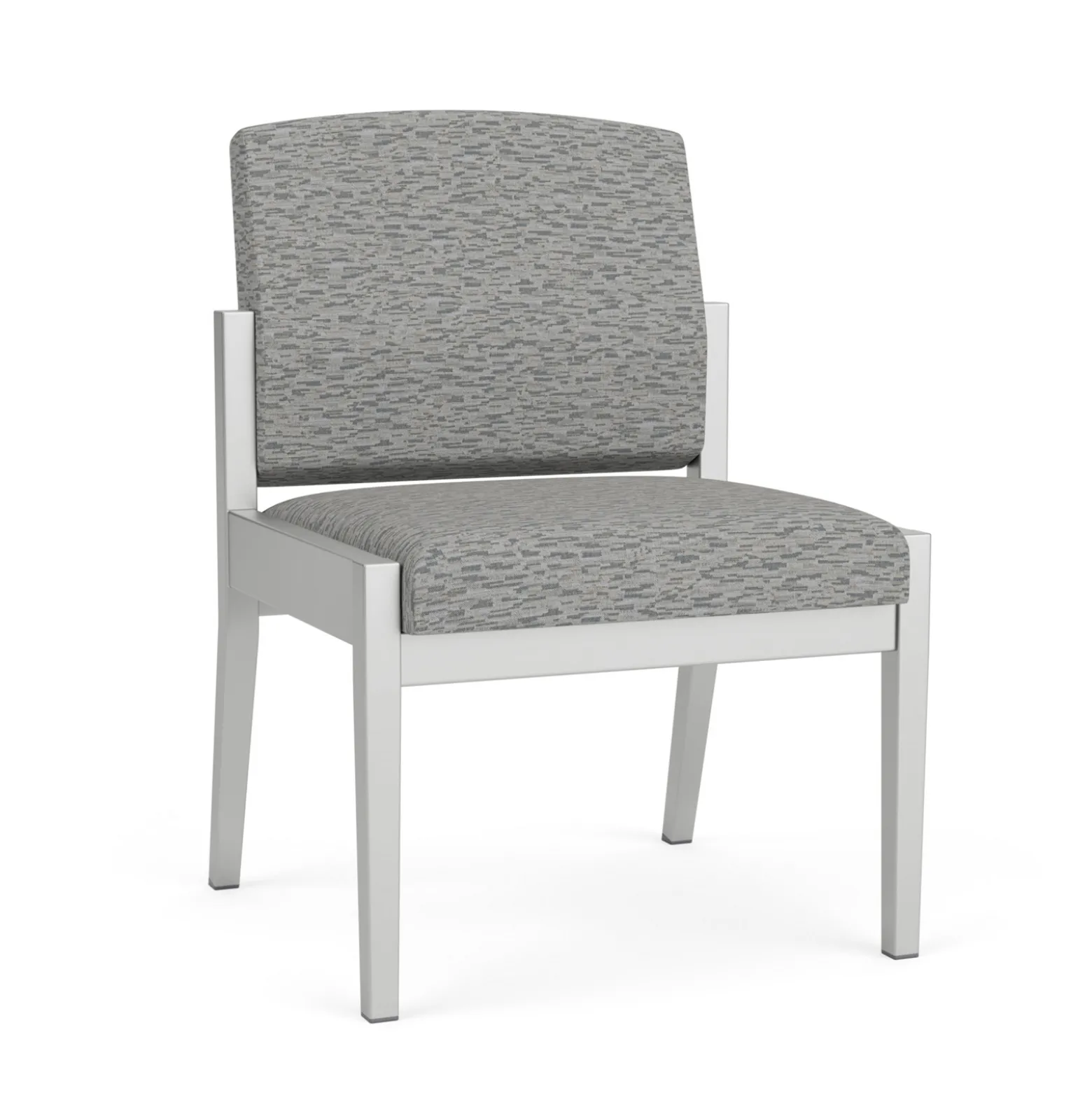 Mason Street Steel Armless Guest Chair In Standard Upholstery