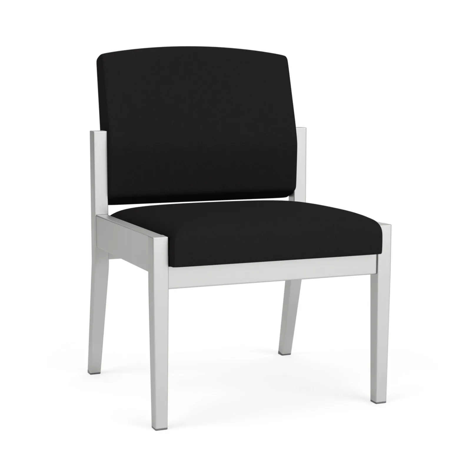 Mason Street Steel Armless Guest Chair In Standard Upholstery