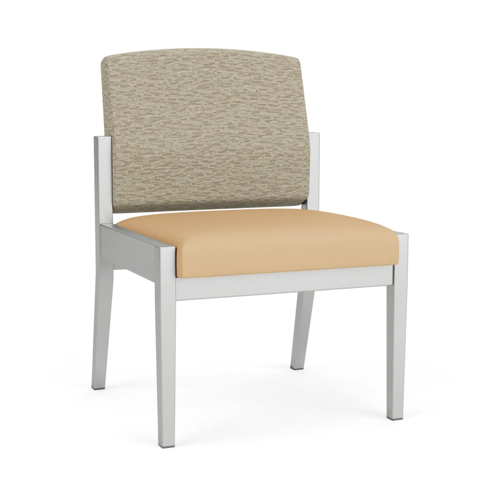 Mason Street Steel Armless Guest Chair In Standard Upholstery