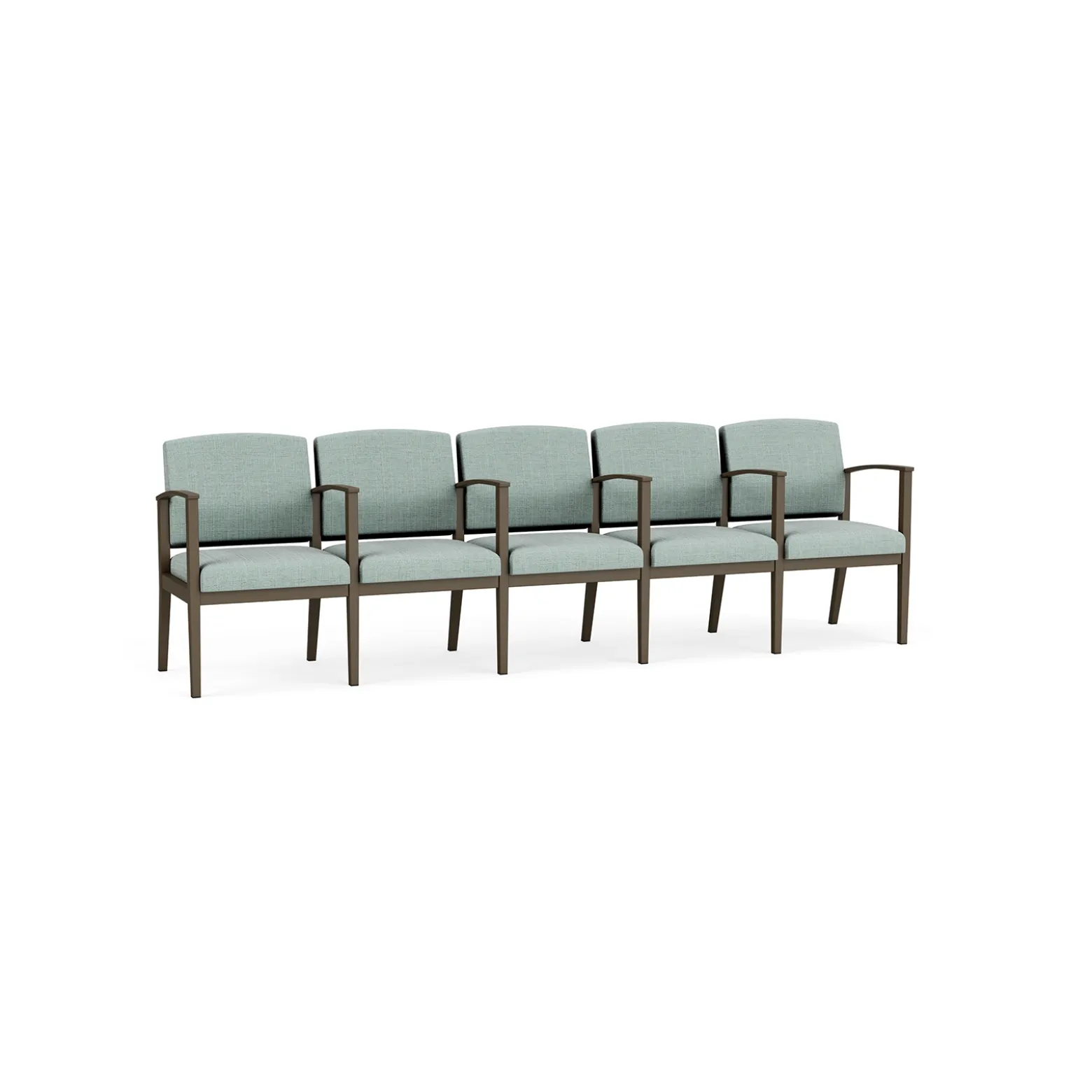 Mason Street Steel 5-Seater With Center Arms In Premium Upholstery