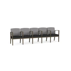 Mason Street Steel 5-Seater With Center Arms In Premium Upholstery