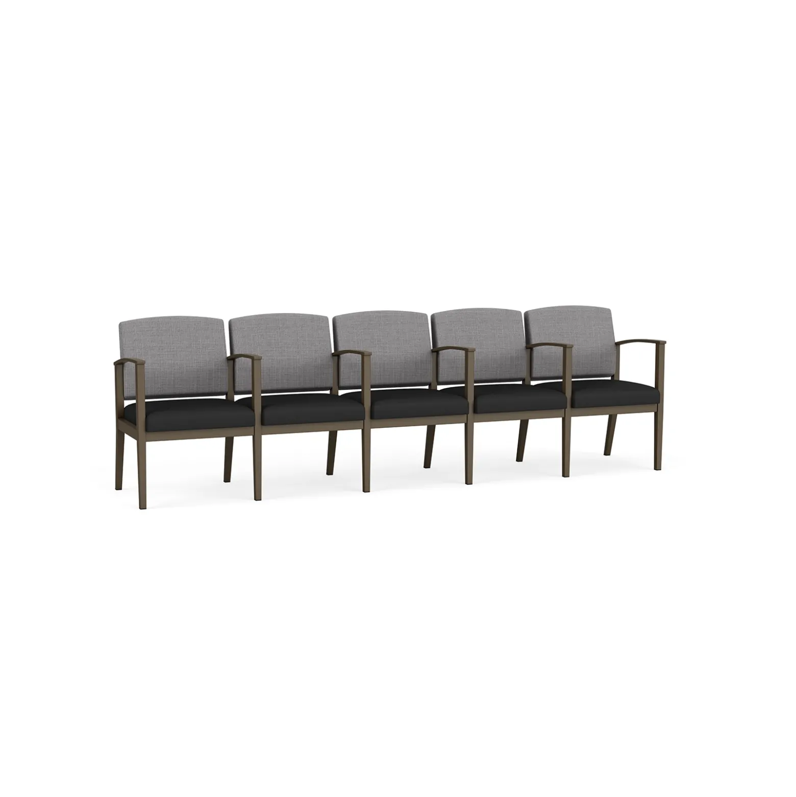 Mason Street Steel 5-Seater With Center Arms In Premium Upholstery