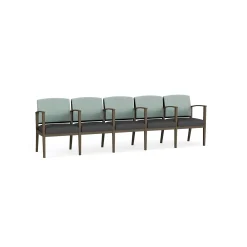 Mason Street Steel 5-Seater With Center Arms In Premium Upholstery