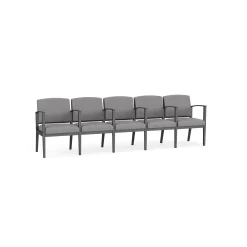 Mason Street Steel 5-Seater With Center Arms In Premium Upholstery
