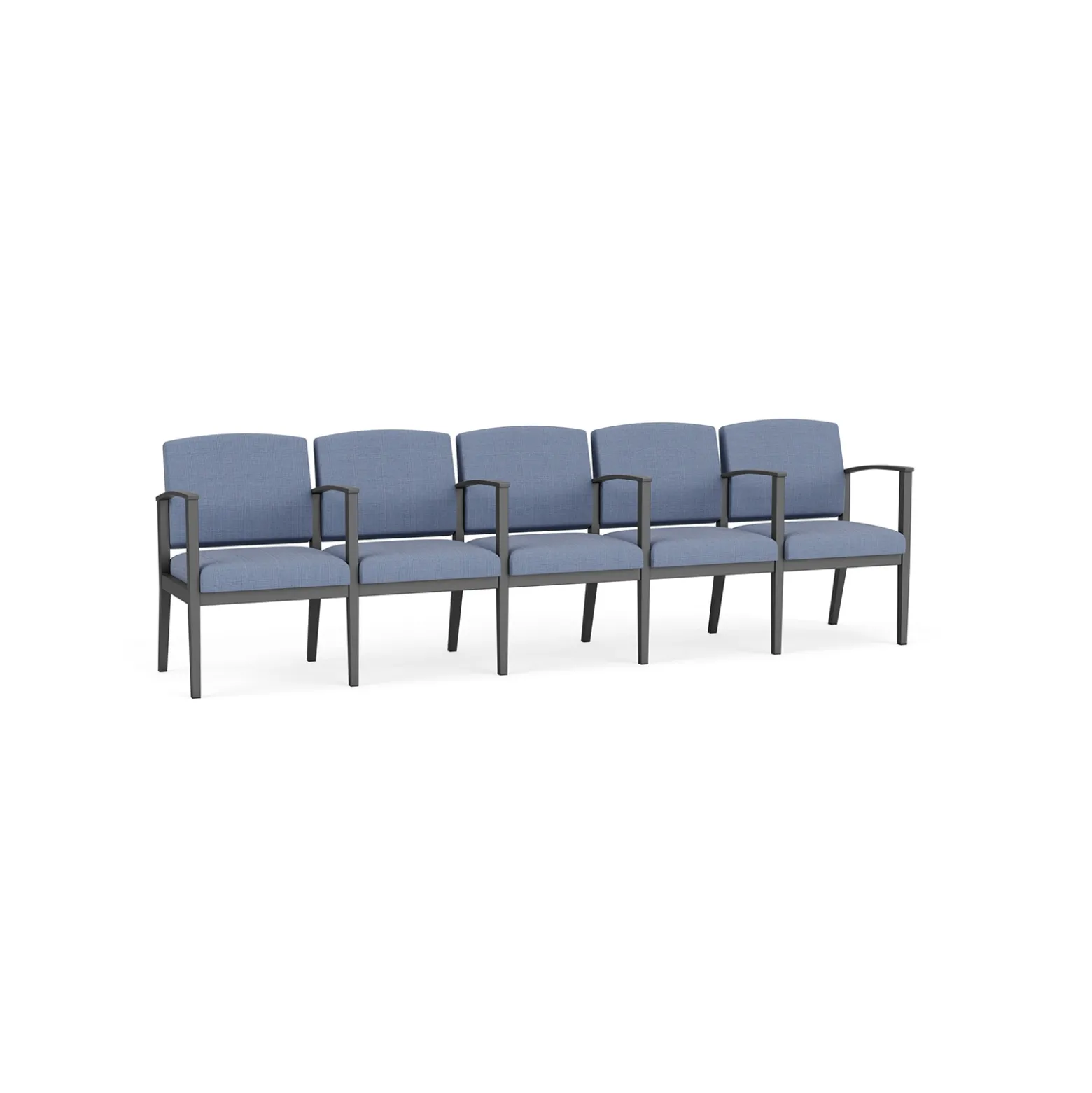 Mason Street Steel 5-Seater With Center Arms In Premium Upholstery