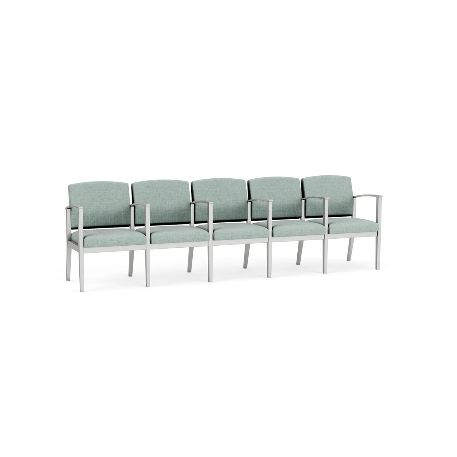 Mason Street Steel 5-Seater With Center Arms In Premium Upholstery