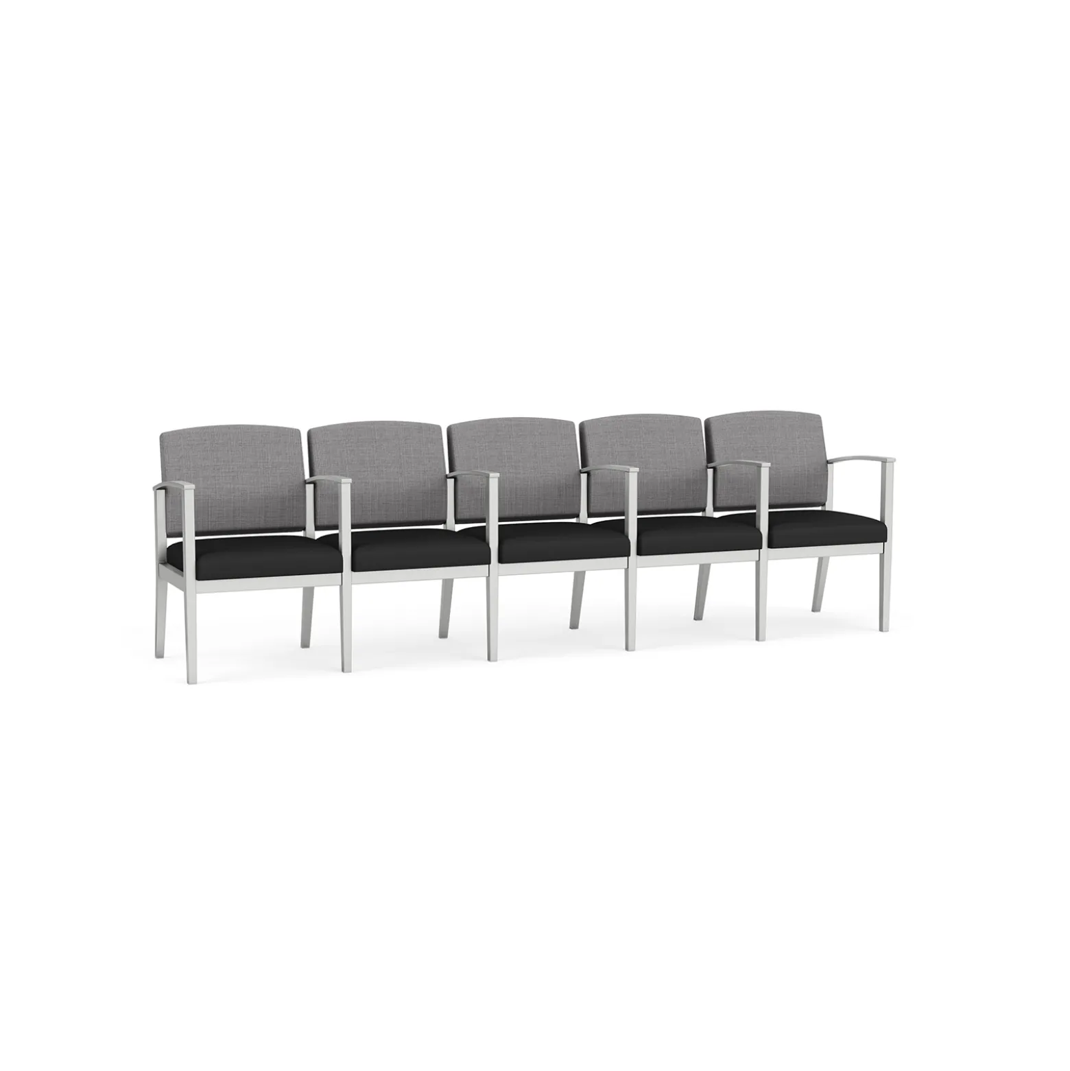 Mason Street Steel 5-Seater With Center Arms In Premium Upholstery