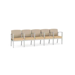 Mason Street Steel 5-Seater With Center Arms In Premium Upholstery