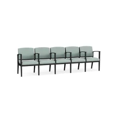 Mason Street Steel 5-Seater With Center Arms In Premium Upholstery