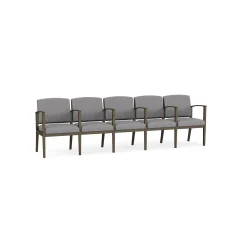 Mason Street Steel 5-Seater With Center Arms In Premium Upholstery