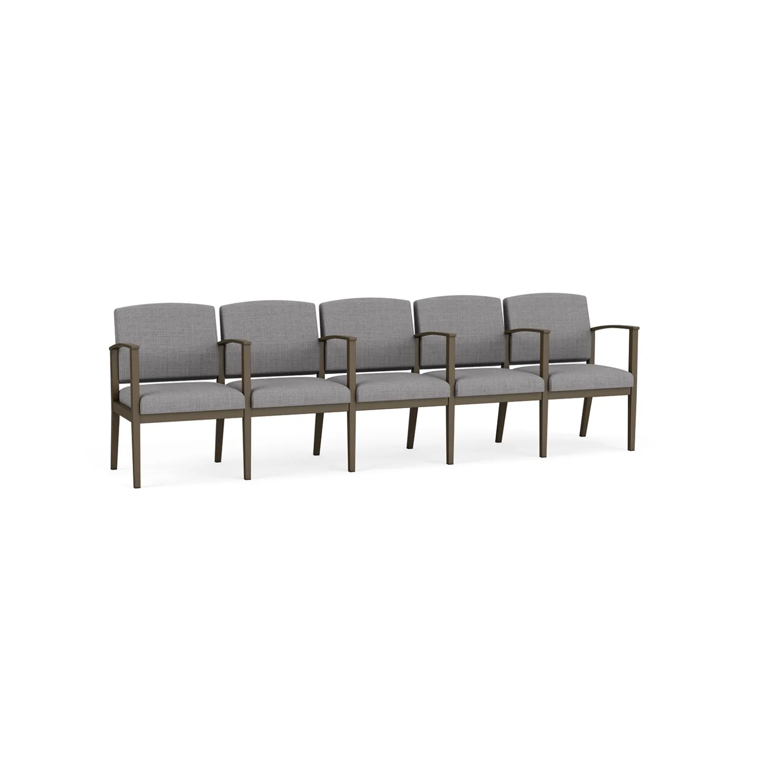 Mason Street Steel 5-Seater With Center Arms In Premium Upholstery