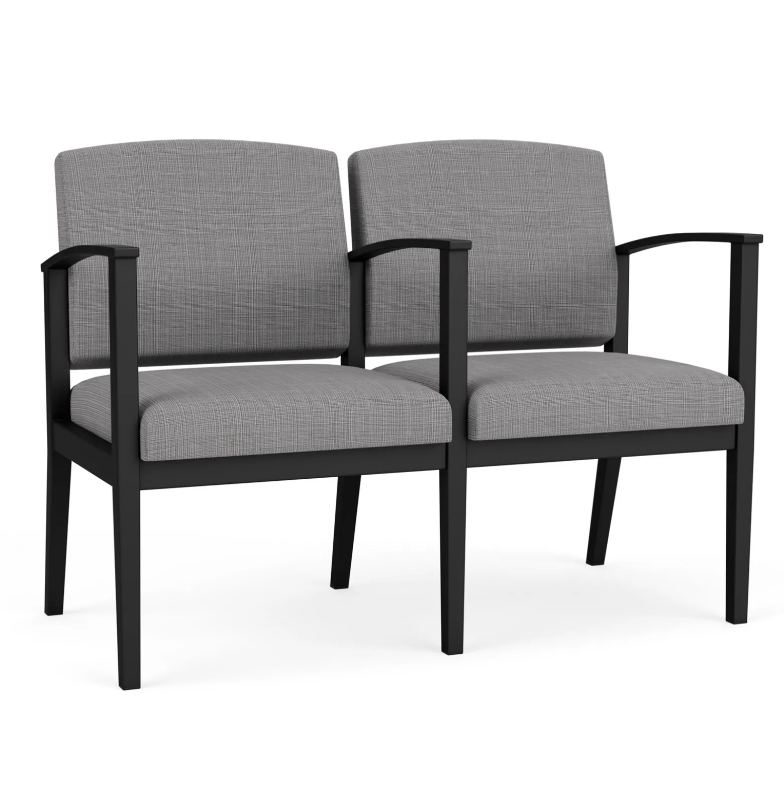 Mason Street Steel 2-Seater With Center Arm In Premium Upholstery