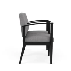 Mason Street Steel 2-Seater With Center Arm In Premium Upholstery