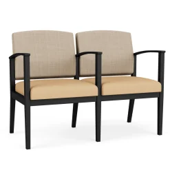 Mason Street Steel 2-Seater With Center Arm In Premium Upholstery