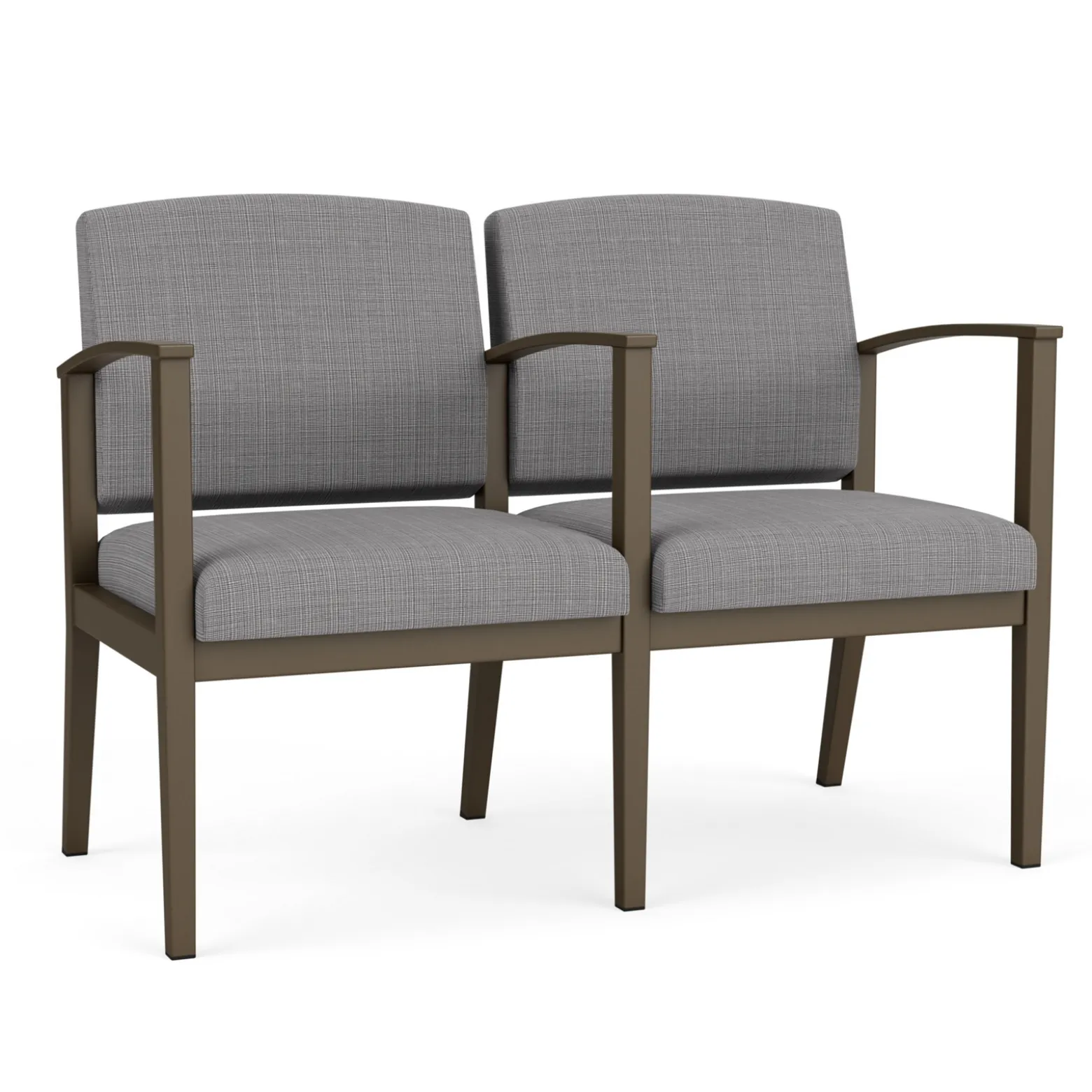 Mason Street Steel 2-Seater With Center Arm In Premium Upholstery